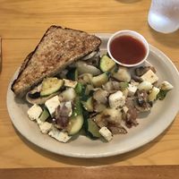 Veggie Scramble w/tofu (no eggs, no cheese)  at The Good Harvest Cafe in Crescent City