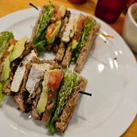 Vegetarian Club (Made Vegan) at The Good Harvest Cafe in Crescent City