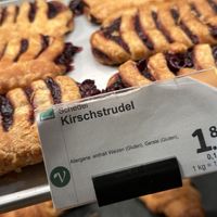 cherry strudel  at denn's Biomarkt in Jena