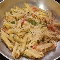Penne al salmone at NovaPizza Vegan Kitchen in Edinburgh