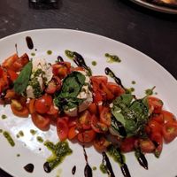 Caprese salad at NovaPizza Vegan Kitchen in Edinburgh