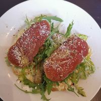 Bruschetta with speck at NovaPizza Vegan Kitchen in Edinburgh