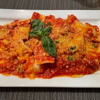 Ravioli bolognese  at NovaPizza Vegan Kitchen in Edinburgh