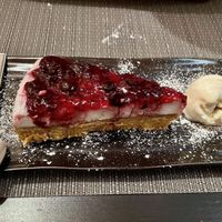 Peanut butter and jam cheesecake   at NovaPizza Vegan Kitchen in Edinburgh