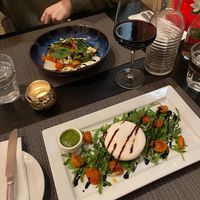 Starters; caprese and burrata special   at NovaPizza Vegan Kitchen in Edinburgh