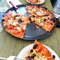 Vegan capriciosa at NovaPizza Vegan Kitchen in Edinburgh