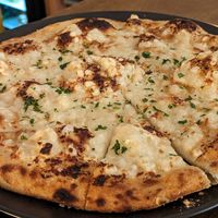 Foccia garlic and cheese at NovaPizza Vegan Kitchen in Edinburgh