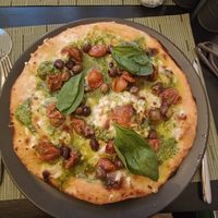 The Serena pizza bianca. Perfect at NovaPizza Vegan Kitchen in Edinburgh