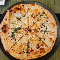 Garlic foccaccia at NovaPizza Vegan Kitchen in Edinburgh