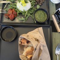 Amazing sharing platter vegan mozzarella  at NovaPizza Vegan Kitchen in Edinburgh