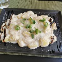 Gnocchi 4 formaggi (looooved them!) at NovaPizza Vegan Kitchen in Edinburgh