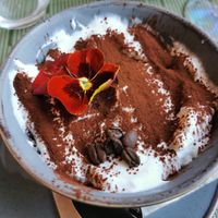 Tiramisu at NovaPizza Vegan Kitchen in Edinburgh