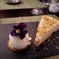 Pistachio cheesecake, hubby's birthday treat. 😋🎂❤️  the cheesecake here is to die for, lush! 🤤 at NovaPizza Vegan Kitchen in Edinburgh