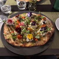 The Serena pizza. A work of art !  at NovaPizza Vegan Kitchen in Edinburgh