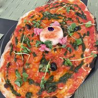 Caprese pizza  at NovaPizza Vegan Kitchen in Edinburgh