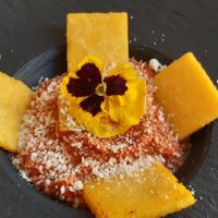 Polenta with ragu at NovaPizza Vegan Kitchen in Edinburgh