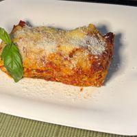 Lasagne at NovaPizza Vegan Kitchen in Edinburgh