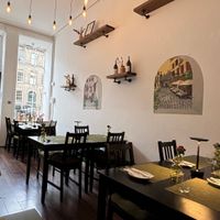 Interior at NovaPizza Vegan Kitchen in Edinburgh