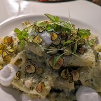 The pasta with fridge courgettes at NovaPizza Vegan Kitchen in Edinburgh