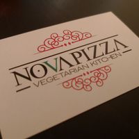 Novapizza bizcard at NovaPizza Vegan Kitchen in Edinburgh
