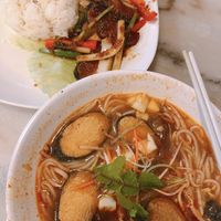 Asam Laksa  at Nature Vegetarian Delights 大自然素食 - Upper Serangoon in Northeast Singapore
