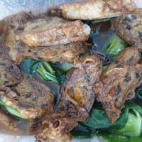 Xiao bai chye with fried mock seaweed roll in BBQ sauce at Nature Vegetarian Delights 大自然素食 - Upper Serangoon in Northeast Singapore