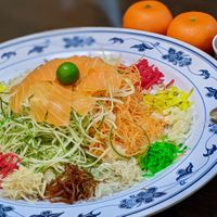 CNY Fortune Toss Yusheng at Nature Vegetarian Delights 大自然素食 - Upper Serangoon in Northeast Singapore