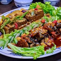 CNY Double Flavour Fish at Nature Vegetarian Delights 大自然素食 - Upper Serangoon in Northeast Singapore