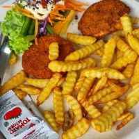 Chicken cutlet at Nature Vegetarian Delights 大自然素食 - Upper Serangoon in Northeast Singapore