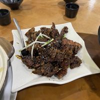 Crispy sweet glazed ribs 10/10 umami flavour  at Nature Vegetarian Delights 大自然素食 - Upper Serangoon in Northeast Singapore