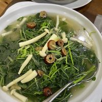 Spinach soup 7/10- so so light medicinal soup  at Nature Vegetarian Delights 大自然素食 - Upper Serangoon in Northeast Singapore