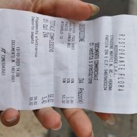 3 platos.... Es un poco caro, pero está rico at Flora in Verona