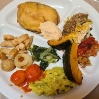 My selection from the buffet! at Flora in Verona