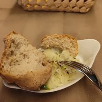 Gluten free bread with fennel and apple. at Flora in Verona