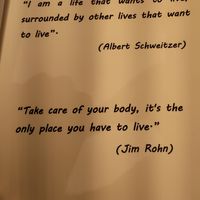 Love the quotes. at Flora in Verona