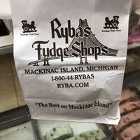   at Ryba's Fudge Shop in Mackinac Island