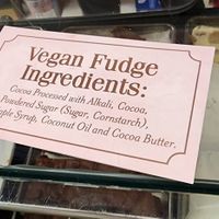 Ingredients at Ryba's Fudge Shop in Mackinac Island