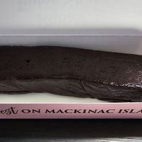 A little melty at Ryba's Fudge Shop in Mackinac Island