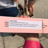 Vegan Fudge Ingredients  at Ryba's Fudge Shop in Mackinac Island