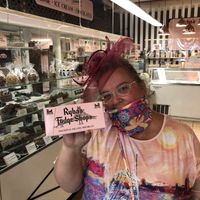 Vegan chocolate fudge- A MUST!  at Ryba's Fudge Shop in Mackinac Island
