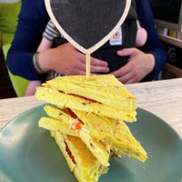 Regular vegan toast (sooo good!!)  at Feliz Cafe in Peschiera Del Garda