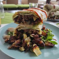 Big portions at Feliz Cafe in Peschiera Del Garda