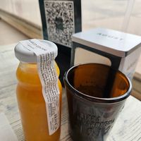 Fresh orange juice at Feliz Cafe in Peschiera Del Garda