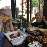Even the bread is happy!  at Feliz Cafe in Peschiera Del Garda