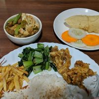 Set meal at Loving Heart in Kathmandu
