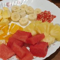 Fruits platter at Loving Heart in Kathmandu