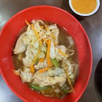 Hot moo moo soup cook on the spot !   at Loving Heart in Kathmandu