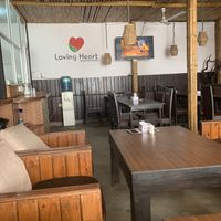 Plenty of seating with comfortable couches to sit and relax.  at Loving Heart in Kathmandu