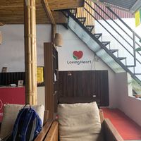 Located below the Divine Yoga studio in Thamel.  at Loving Heart in Kathmandu