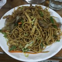 Chow mein  at Loving Heart in Kathmandu